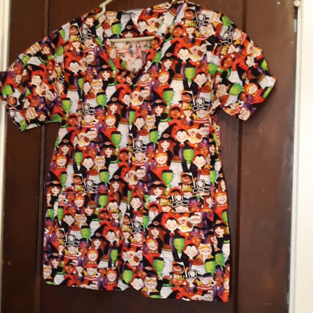 Halloween Scrub top